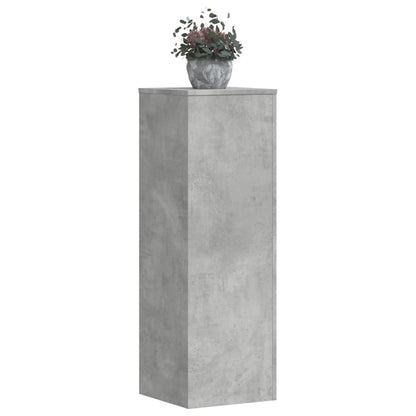 Pflanzenständer Betongrau 33x33x100 cm Holzwerkstoff