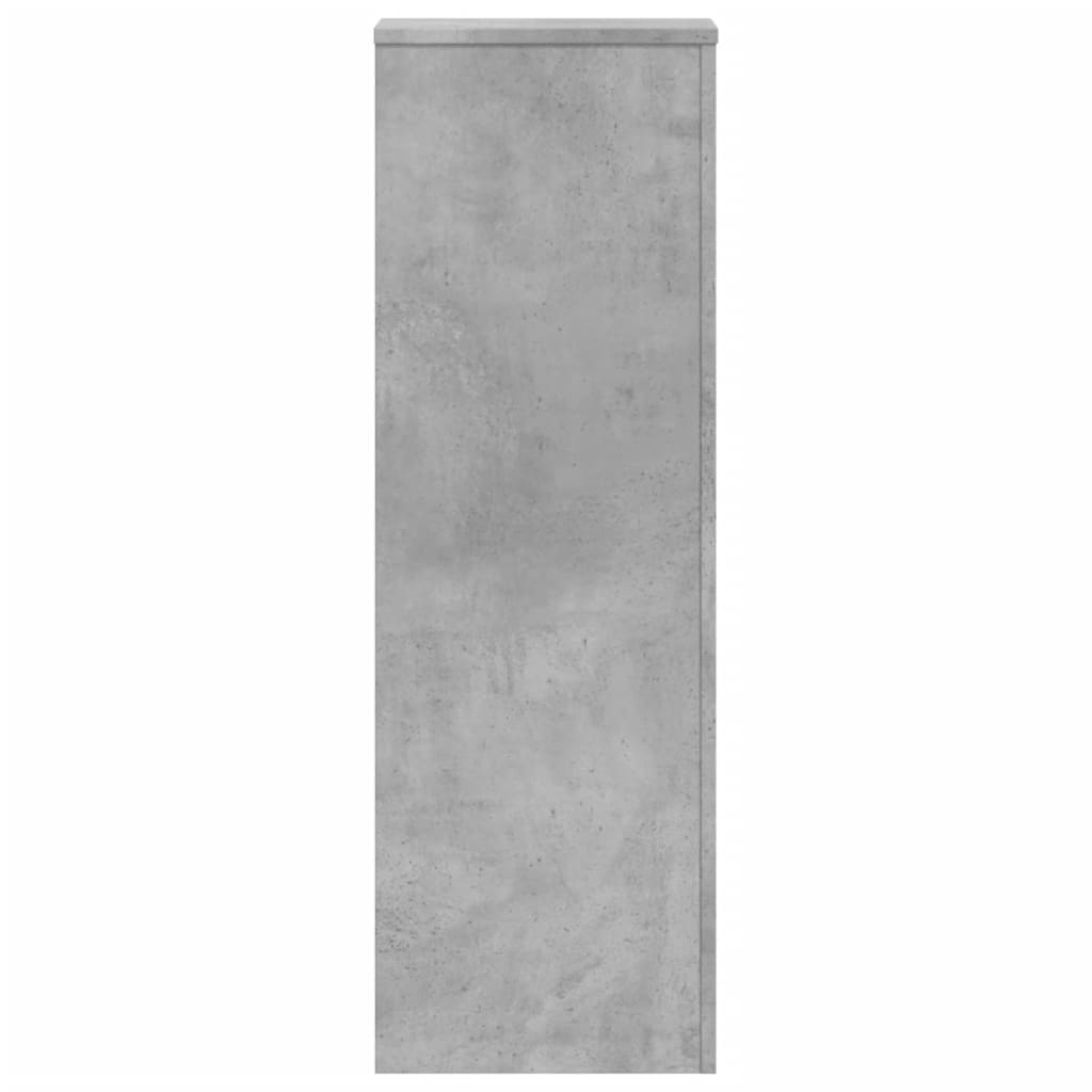 Pflanzenständer Betongrau 33x33x100 cm Holzwerkstoff