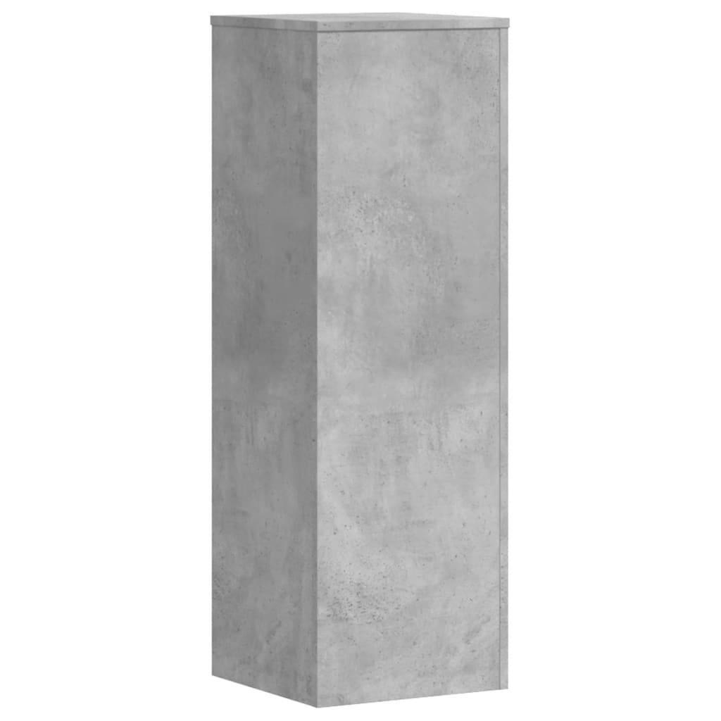 Pflanzenständer Betongrau 33x33x100 cm Holzwerkstoff