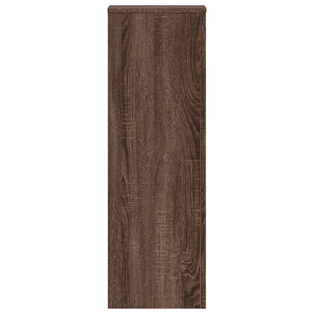 Pflanzenständer Eichen-Optik 33x33x100 cm Holzwerkstoff