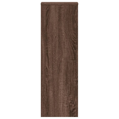 Pflanzenständer Eichen-Optik 33x33x100 cm Holzwerkstoff