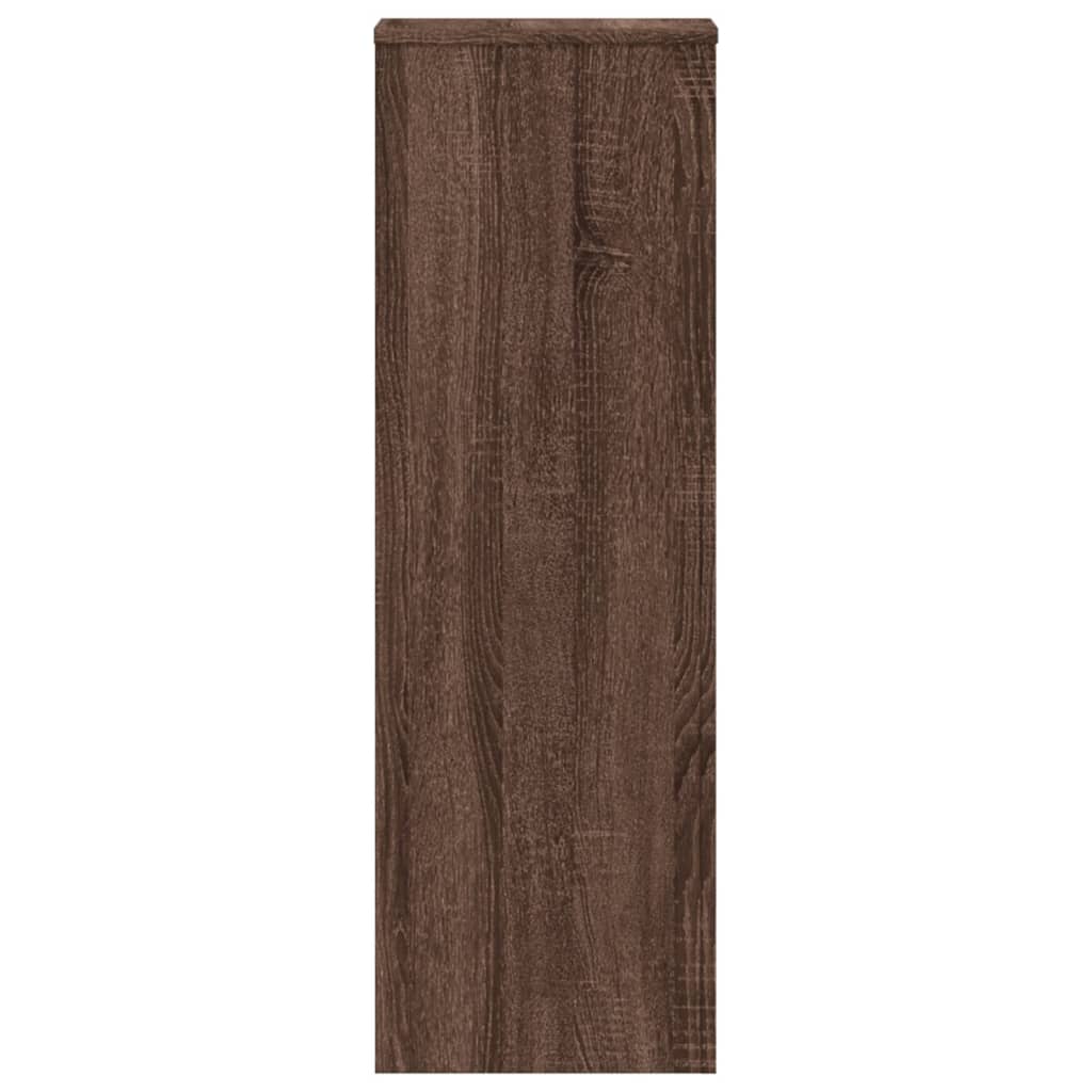 Pflanzenständer Eichen-Optik 33x33x100 cm Holzwerkstoff