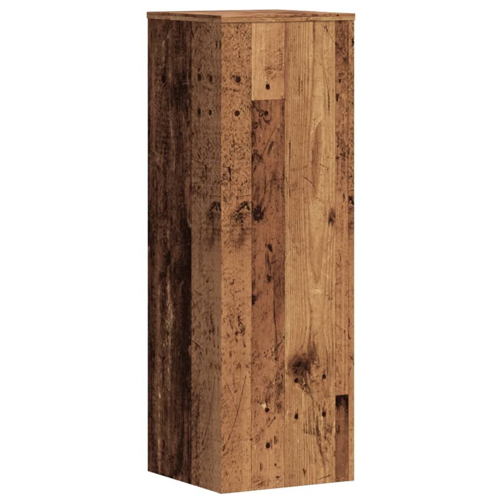 Pflanzenständer Altholz-Optik 33x33x100 cm Holzwerkstoff