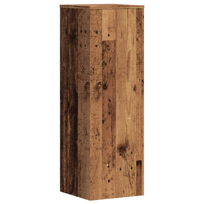 Pflanzenständer Altholz-Optik 33x33x100 cm Holzwerkstoff