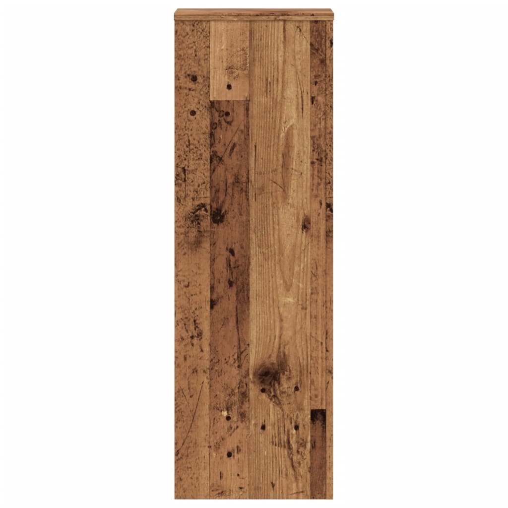Pflanzenständer Altholz-Optik 33x33x100 cm Holzwerkstoff