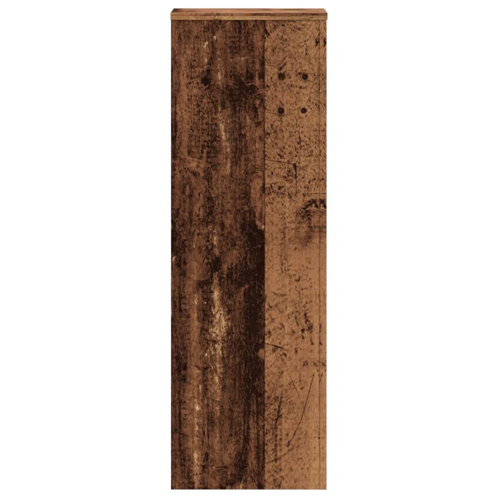 Pflanzenständer Altholz-Optik 33x33x100 cm Holzwerkstoff