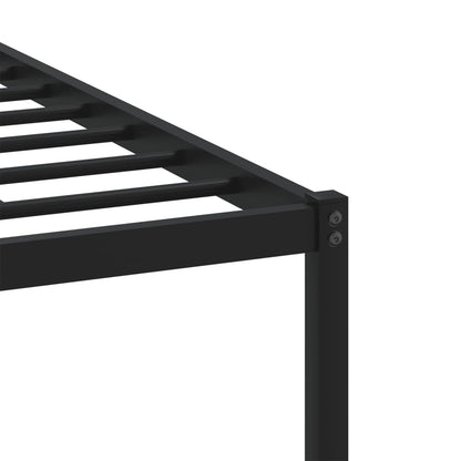 Metalseng uden madras røget eg 90x200 cm