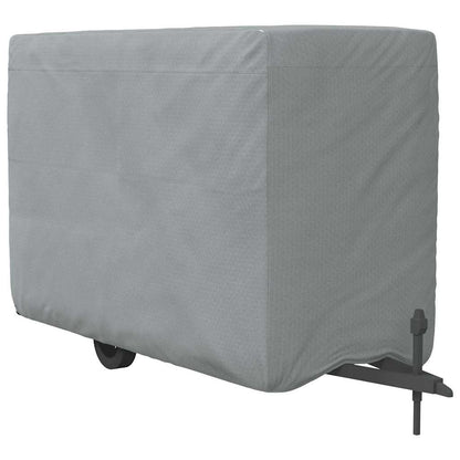 Schutzhülle für Pferdeanhänger Grau 376x168x240 cm Vliesstoff