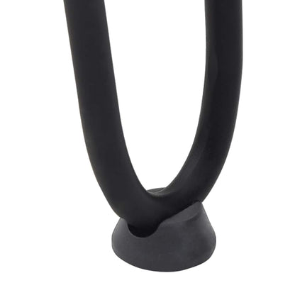 Haarnadelbeine für Couchtisch 4 Stk. Schwarz 10 cm Massivstahl