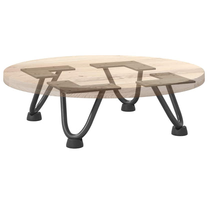 Haarnadelbeine für Couchtisch 4 Stk. Anthrazit 10 cm Massivstahl