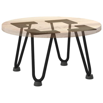 Haarnadelbeine für Couchtisch 4 Stk. Schwarz 20 cm Massivstahl