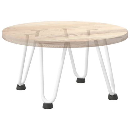 Haarnadelbeine für Couchtisch 4 Stk. Weiß 20 cm Massivstahl