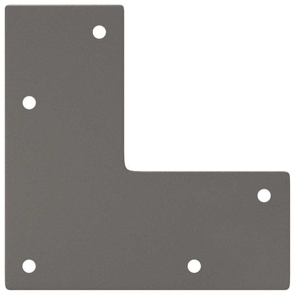 Haarnadelbeine für Couchtisch 4 Stk. Naturstahl 20 cm Massivstahl