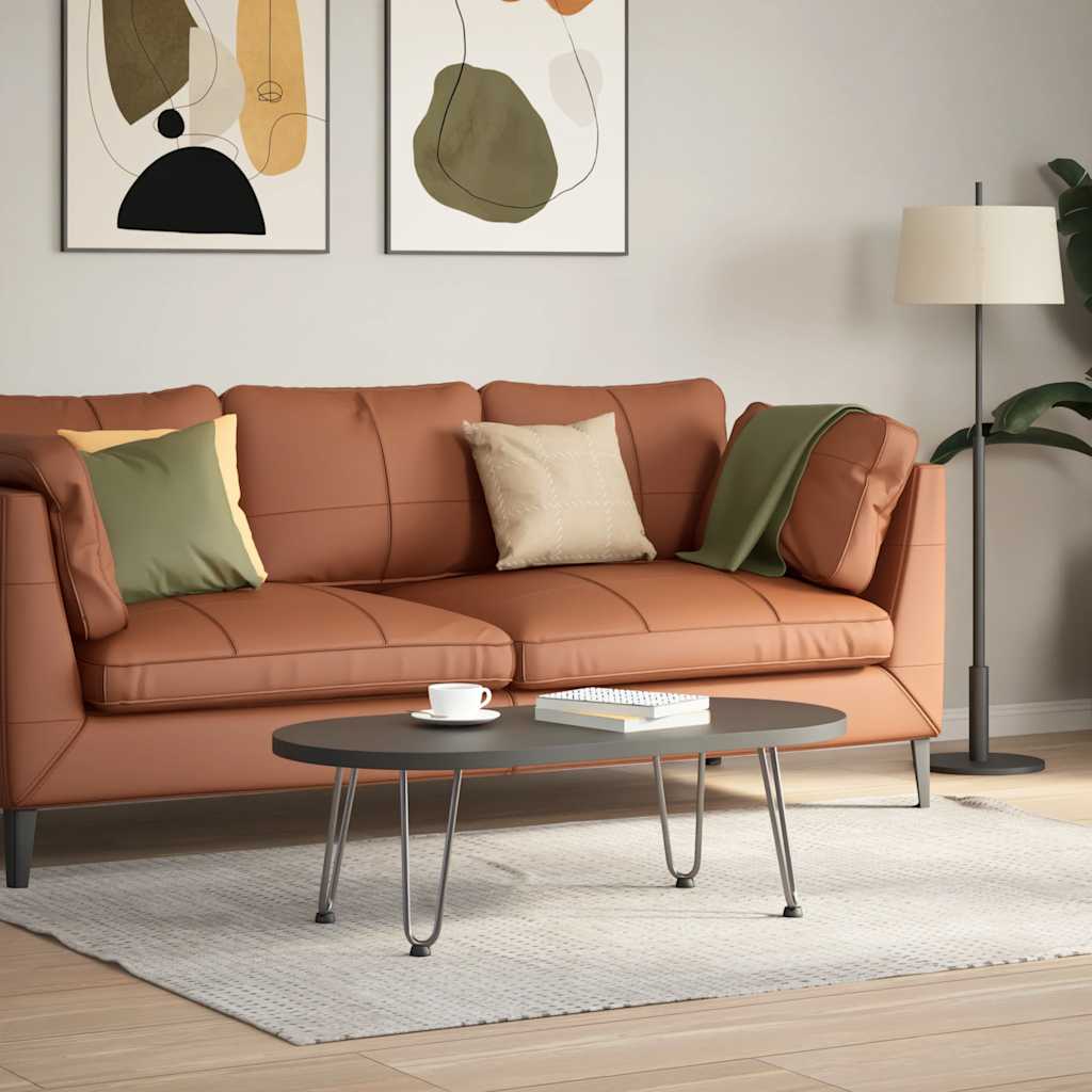 Haarnadelbeine für Couchtisch 4 Stk. Naturstahl 30 cm Massivstahl