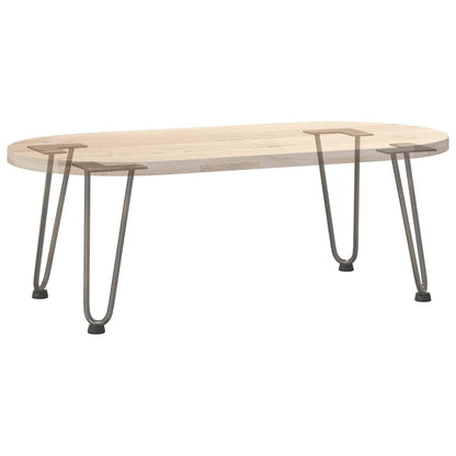 Haarnadelbeine für Couchtisch 4 Stk. Naturstahl 30 cm Massivstahl