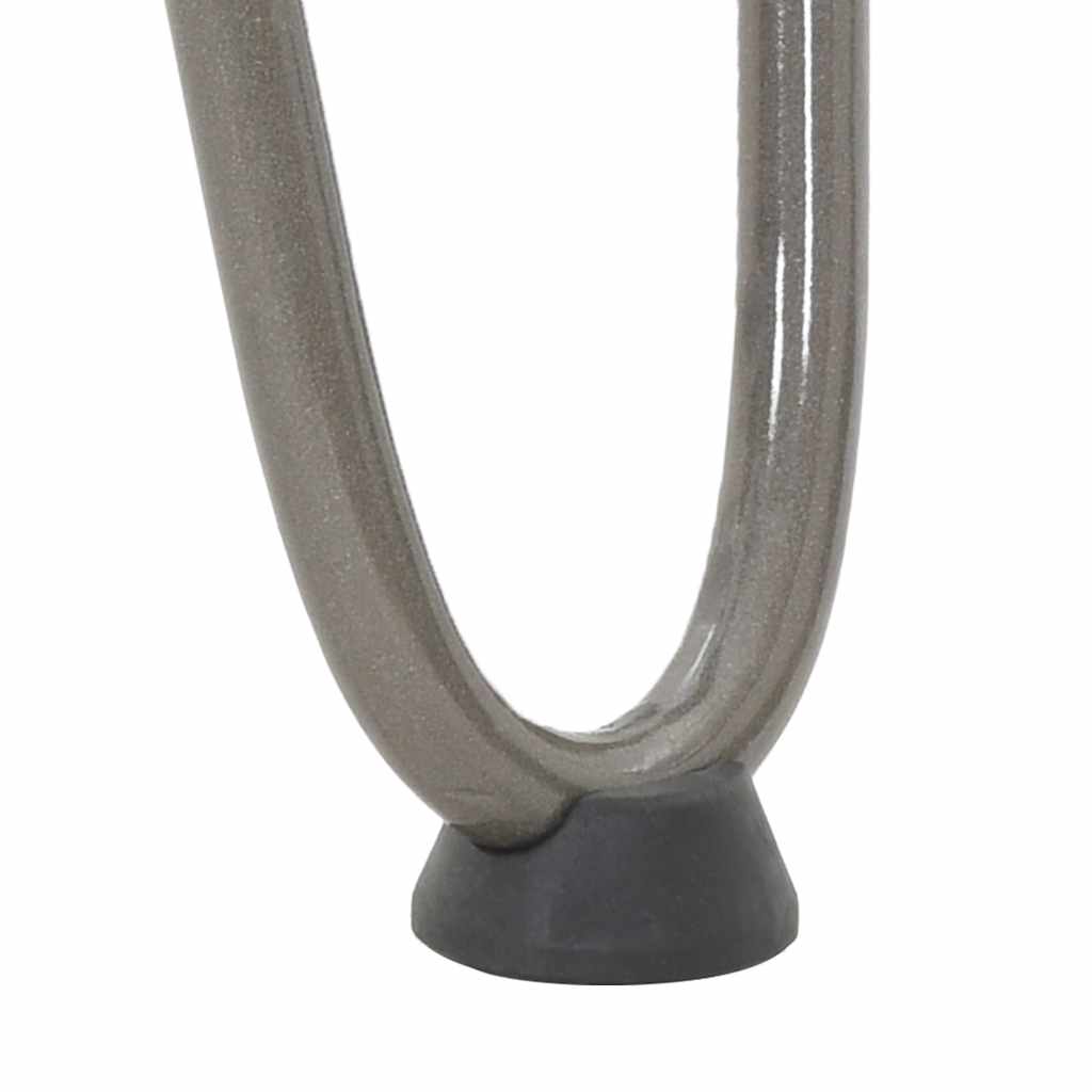 Haarnadelbeine für Couchtisch 4 Stk. Naturstahl 30 cm Massivstahl