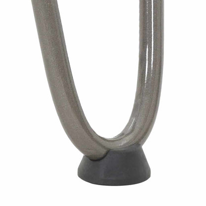 Haarnadelbeine für Couchtisch 4 Stk. Naturstahl 30 cm Massivstahl