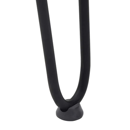 Haarnadelbeine für Couchtisch 4 Stk. Schwarz 42 cm Massivstahl