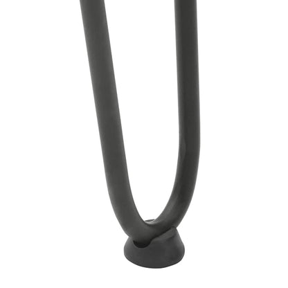 Haarnadelbeine für Couchtisch 4 Stk. Anthrazit 42 cm Massivstahl