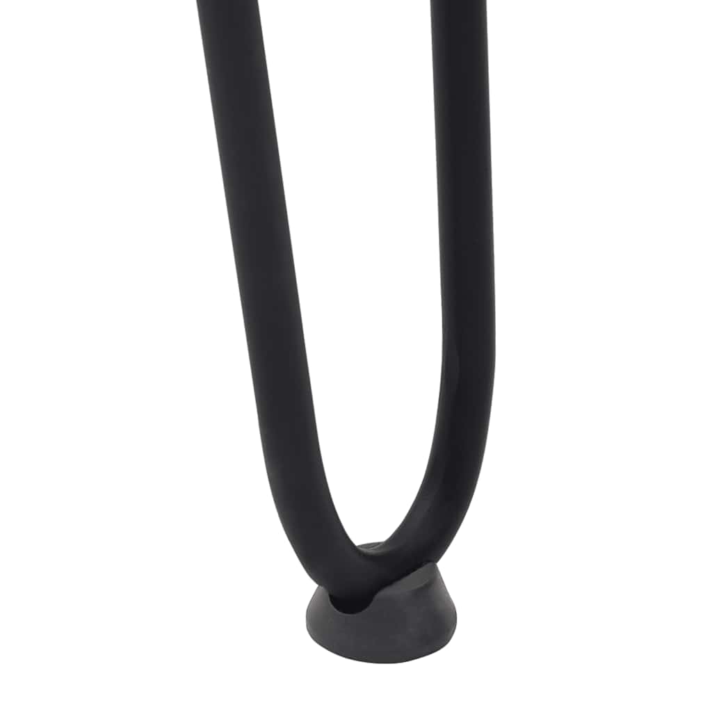 Haarnadelbeine für Konsolentische 4 Stk. Schwarz 72 cm Massivstahl
