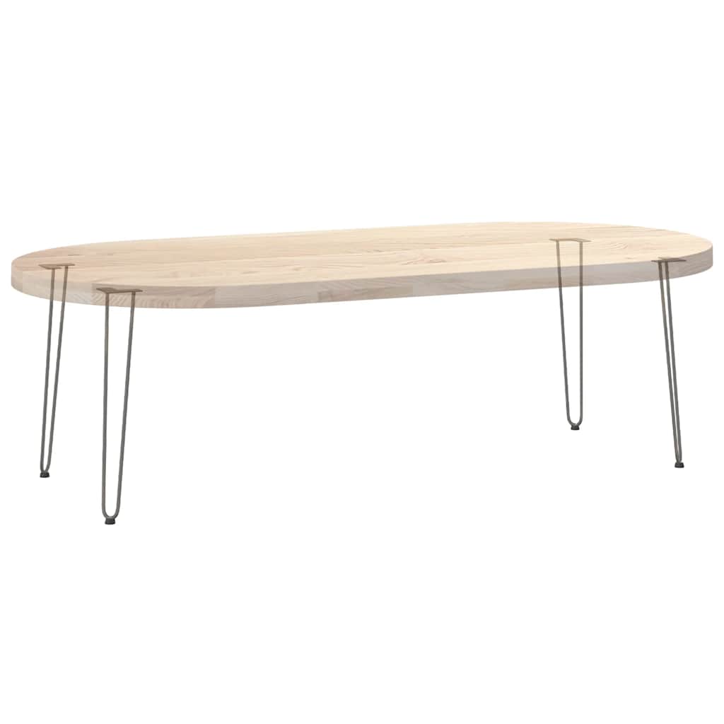 Haarnadelbeine für Konsolentische 4 Stk. Naturstahl 72 cm Massivstahl