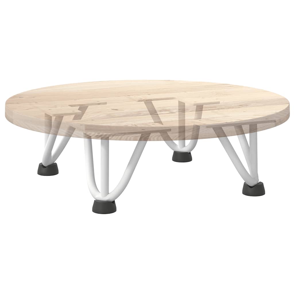 Haarnadelbeine für Couchtisch 4 Stk. Weiß 10 cm Massivstahl