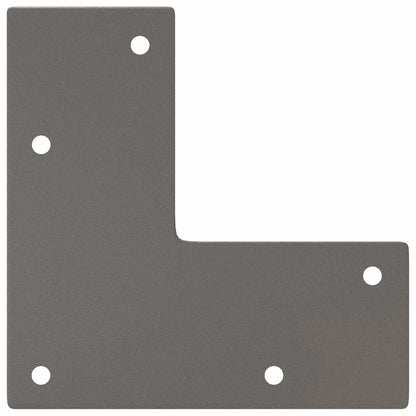Haarnadelbeine für Couchtisch 4 Stk. Naturstahl 10 cm Massivstahl