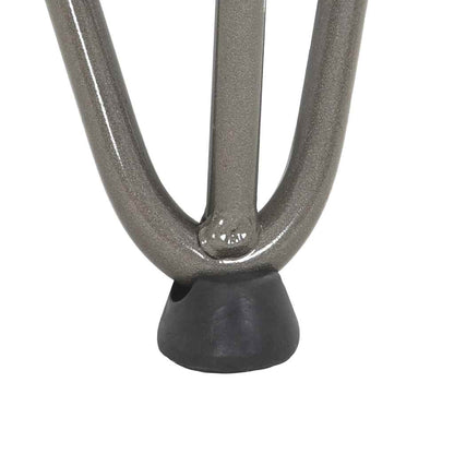 Haarnadelbeine für Couchtisch 4 Stk. Naturstahl 20 cm Massivstahl