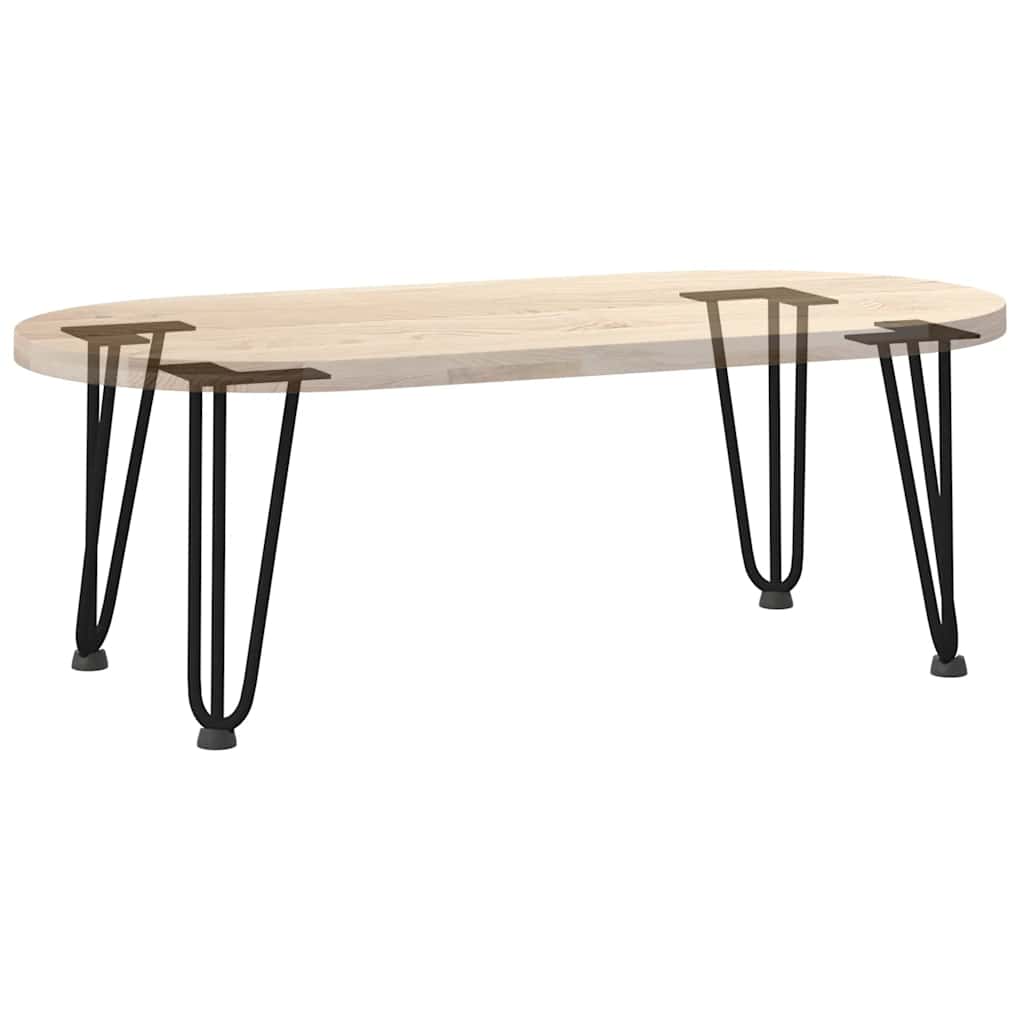 Haarnadelbeine für Couchtisch 4 Stk. Schwarz 30 cm Massivstahl