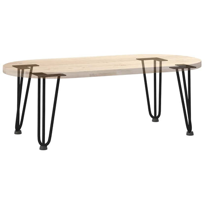 Haarnadelbeine für Couchtisch 4 Stk. Schwarz 30 cm Massivstahl