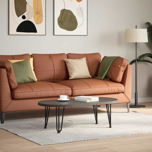 Haarnadelbeine für Couchtisch 4 Stk. Schwarz 30 cm Massivstahl
