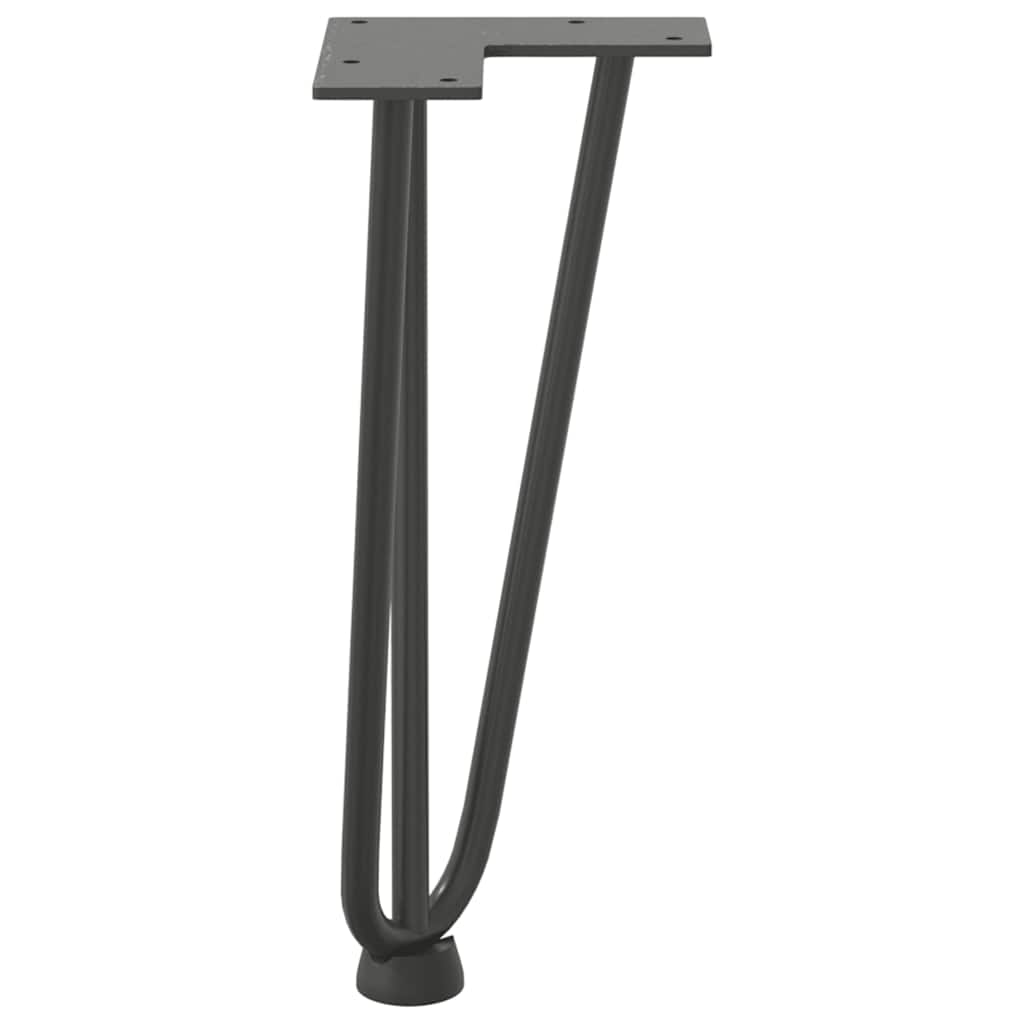 Haarnadelbeine für Couchtisch 4 Stk. Anthrazit 30 cm Massivstahl