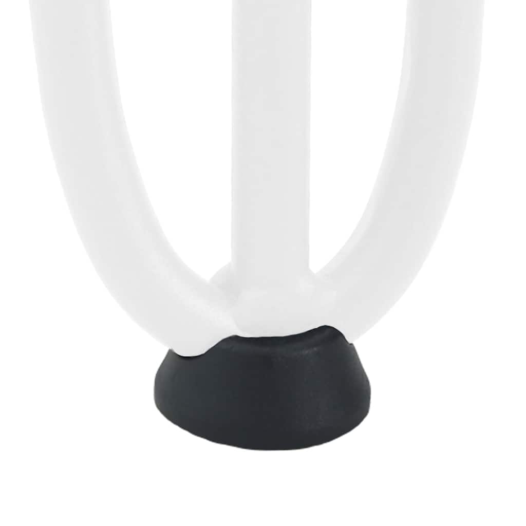 Haarnadelbeine für Couchtisch 4 Stk. Weiß 42 cm Massivstahl