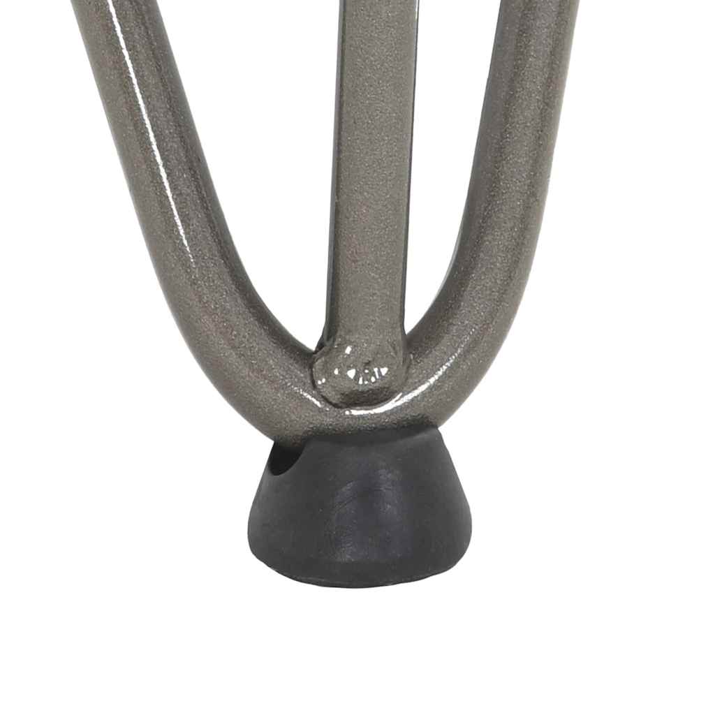 Haarnadelbeine für Couchtisch 4 Stk. Naturstahl 42 cm Massivstahl