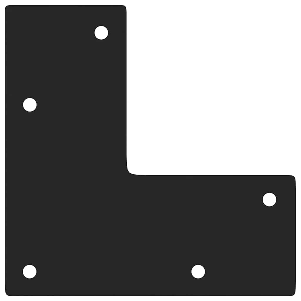 Haarnadelbeine für Konsolentische 4 Stk. Schwarz 72 cm Massivstahl
