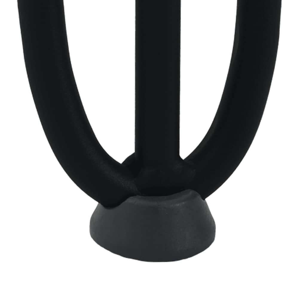 Haarnadelbeine für Konsolentische 4 Stk. Schwarz 72 cm Massivstahl