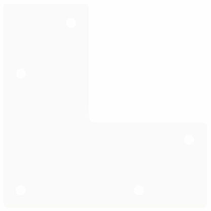 Haarnadelbeine für Konsolentische 4 Stk. Weiß 72 cm Massivstahl