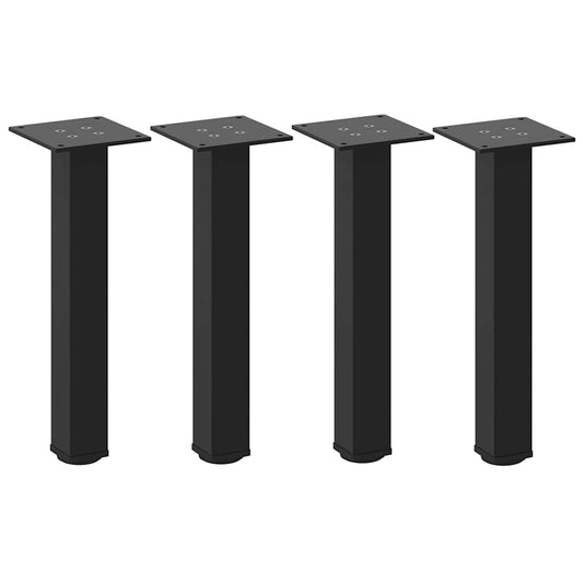 Couchtischbeine 4 Stk. Schwarz 30-32 cm Stahl
