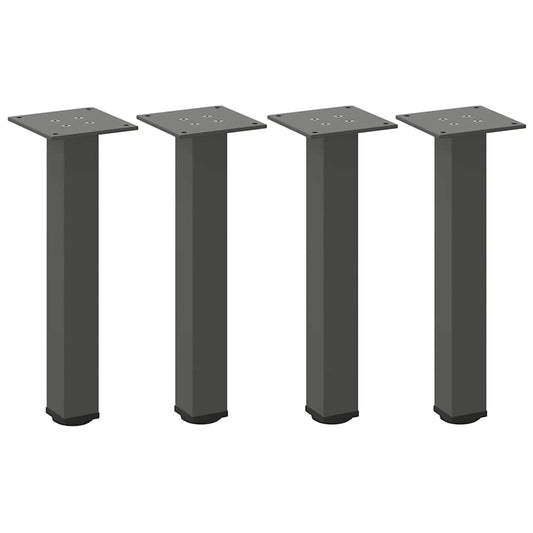 Couchtischbeine 4 Stk. Anthrazit 30-32 cm Stahl