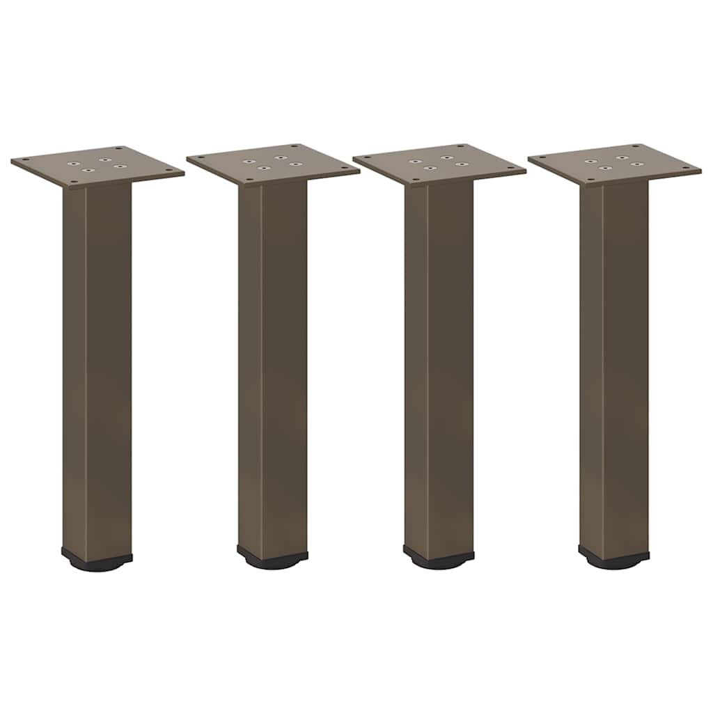 Couchtischbeine 4 Stk. Naturstahl 30-32 cm Stahl
