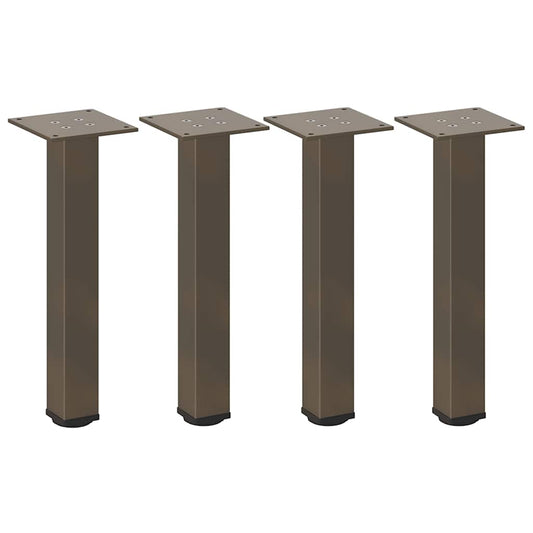 Couchtischbeine 4 Stk. Naturstahl 30-32 cm Stahl