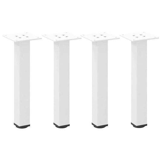 Couchtischbeine 4 Stk. Weiß 42-44 cm Stahl