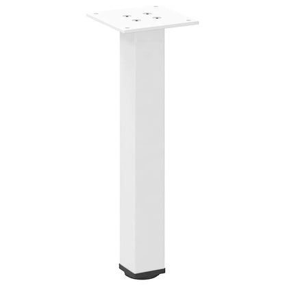 Couchtischbeine 4 Stk. Weiß 42-44 cm Stahl