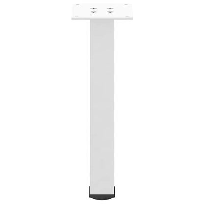 Couchtischbeine 4 Stk. Weiß 42-44 cm Stahl