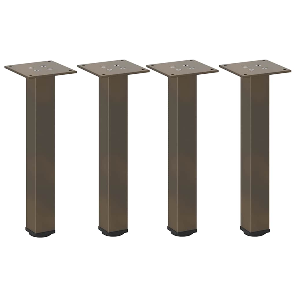 Couchtischbeine 4 Stk. Naturstahl 42-44 cm Stahl