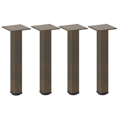 Couchtischbeine 4 Stk. Naturstahl 42-44 cm Stahl