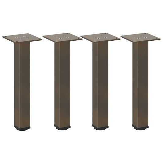 Couchtischbeine 4 Stk. Naturstahl 42-44 cm Stahl
