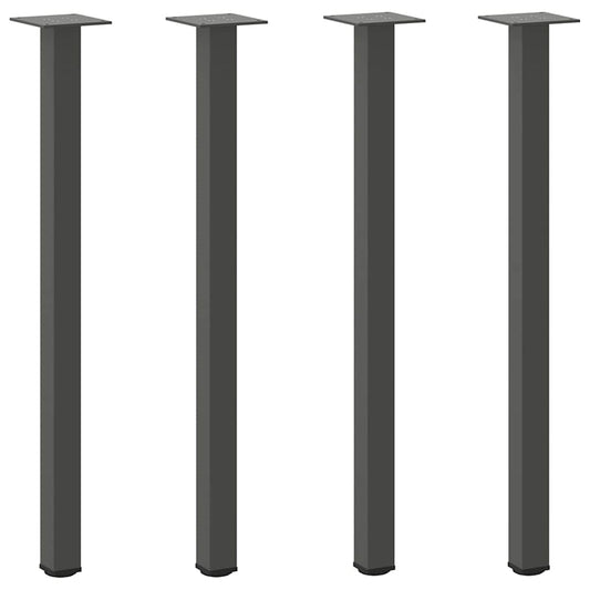 Konsolentischbeine 4 Stk. Anthrazit 72-74 cm Stahl