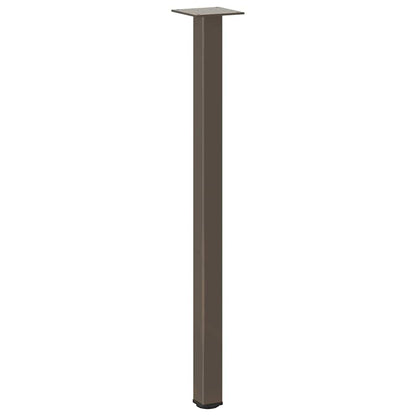 Konsolentischbeine 4 Stk. Naturstahl 72-74 cm Stahl