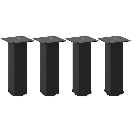 Couchtischbeine 4 Stk. Schwarz 30-32 cm Stahl